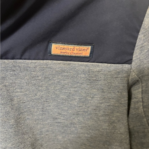 Vineyard Vines Blue Quarter-Zip Sweater - Picture 2 of 5